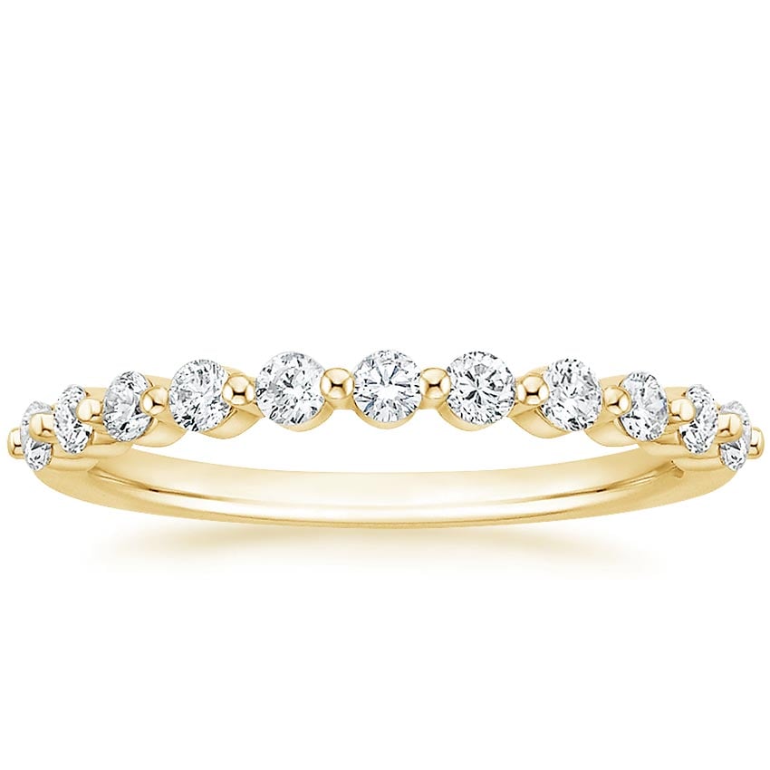 Rose gold diamond engagement ring with surprise diamond details