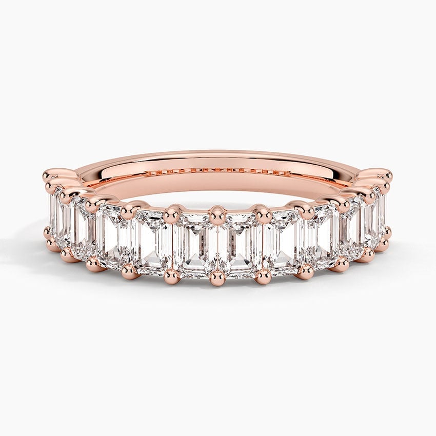 Rose gold diamond engagement ring with surprise diamond details