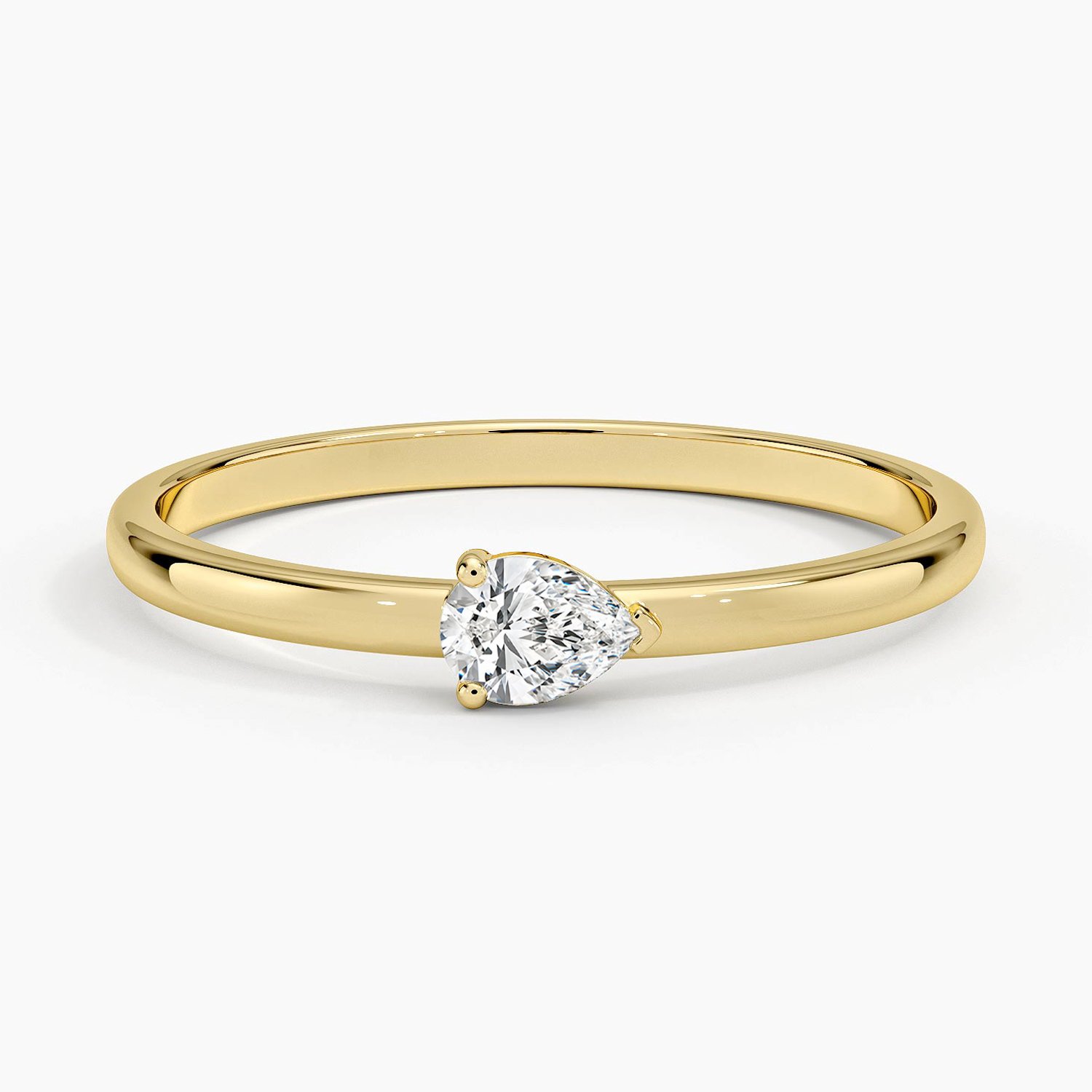 Rose gold diamond engagement ring with surprise diamond details