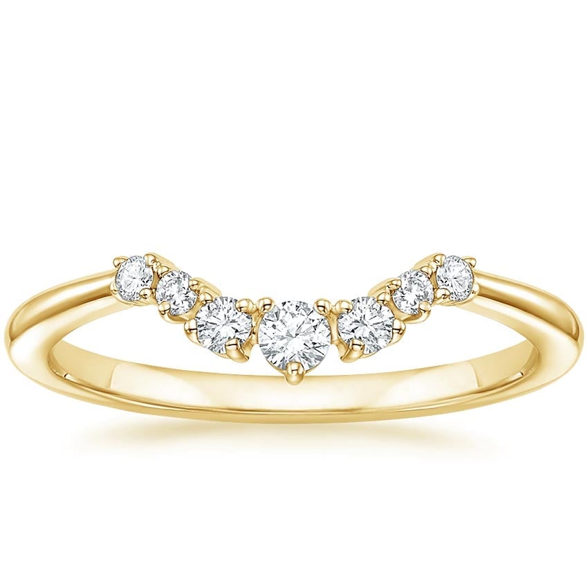 Rose gold diamond engagement ring with surprise diamond details