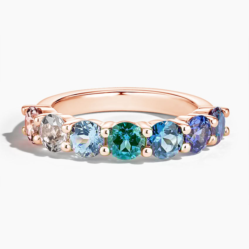 Rose gold diamond engagement ring with surprise diamond details