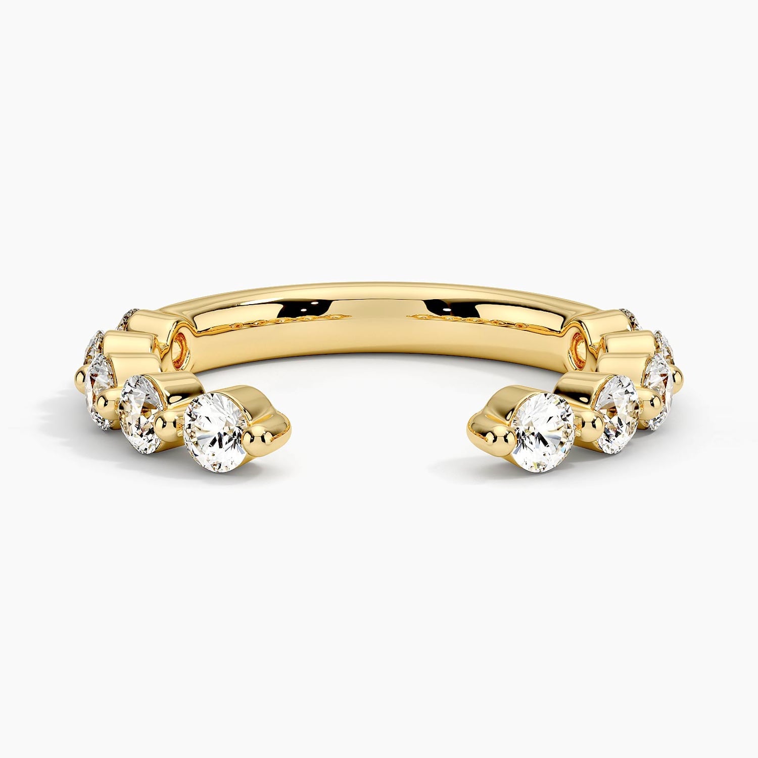 Rose gold diamond engagement ring with surprise diamond details