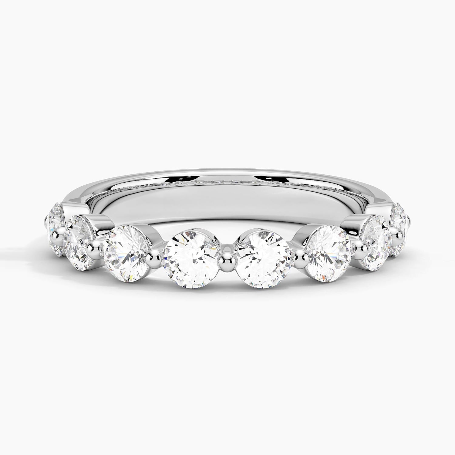 Rose gold diamond engagement ring with surprise diamond details