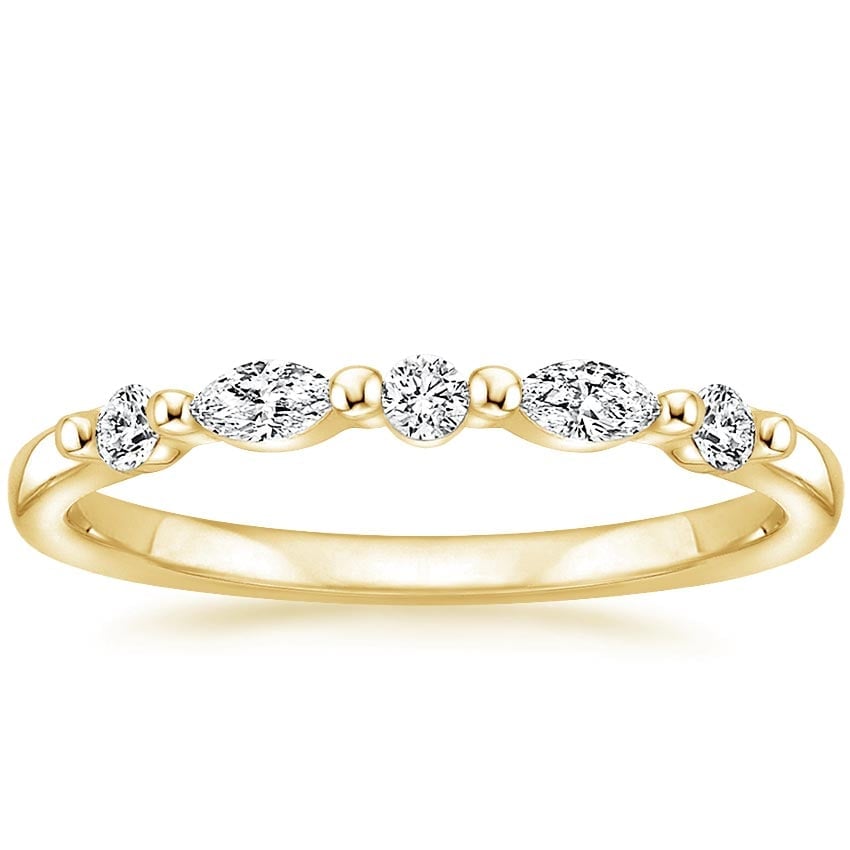 Rose gold diamond engagement ring with surprise diamond details