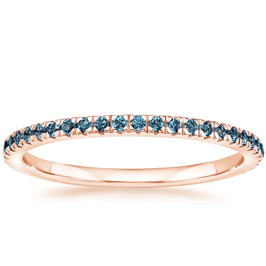 Rose gold diamond engagement ring with surprise diamond details