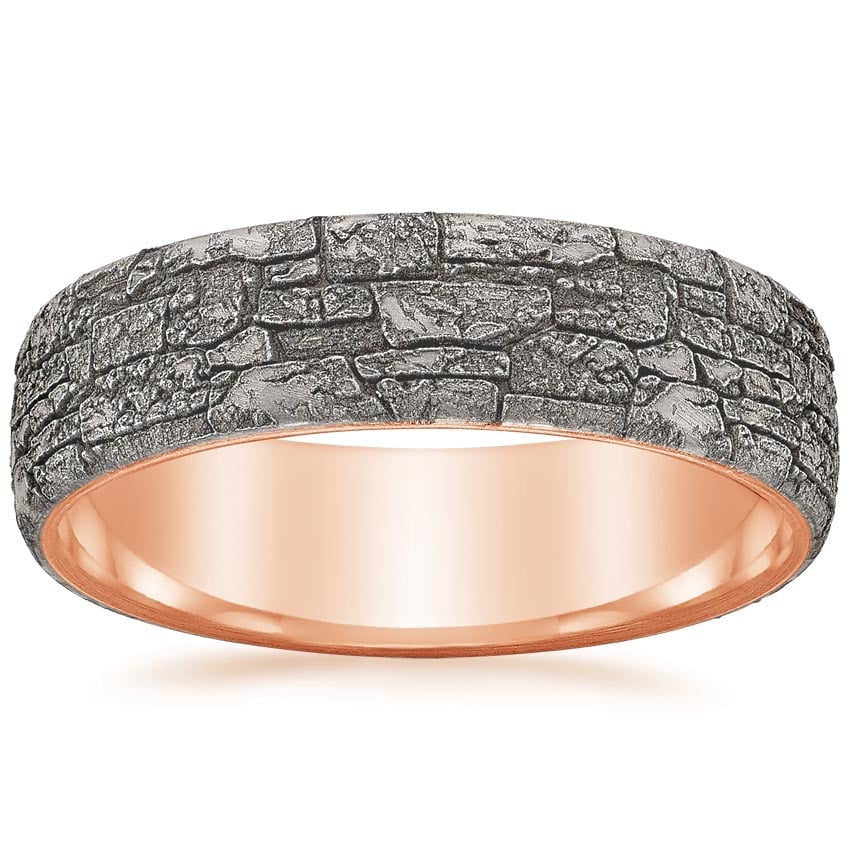 Rose gold diamond engagement ring with surprise diamond details