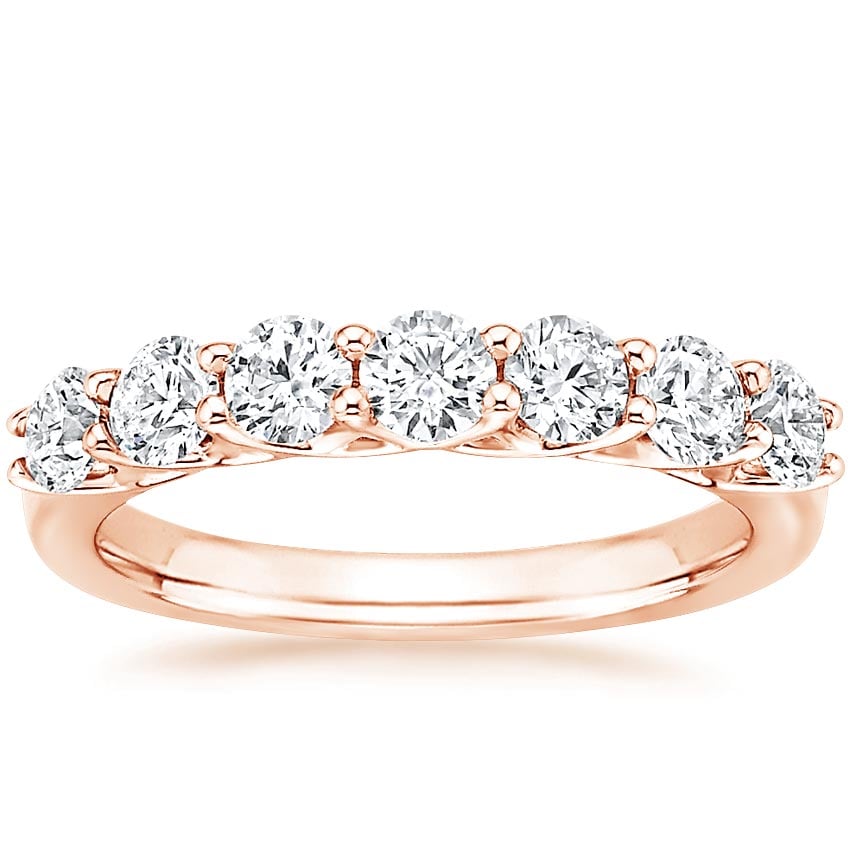 Rose gold diamond engagement ring with surprise diamond details
