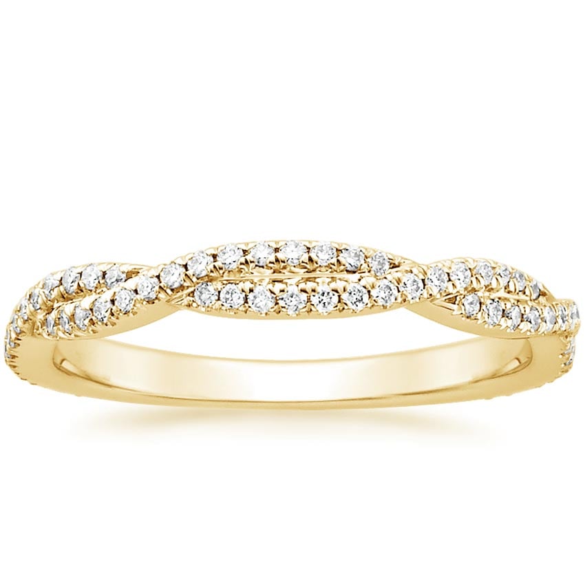 Rose gold diamond engagement ring with surprise diamond details