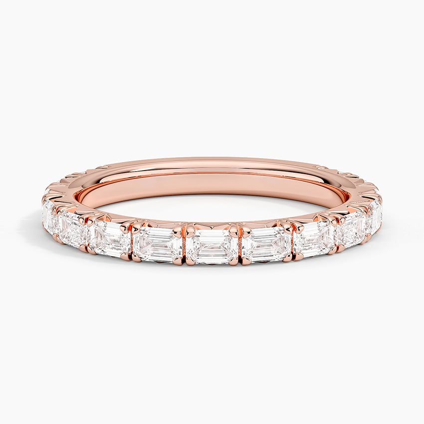 Rose gold diamond engagement ring with surprise diamond details