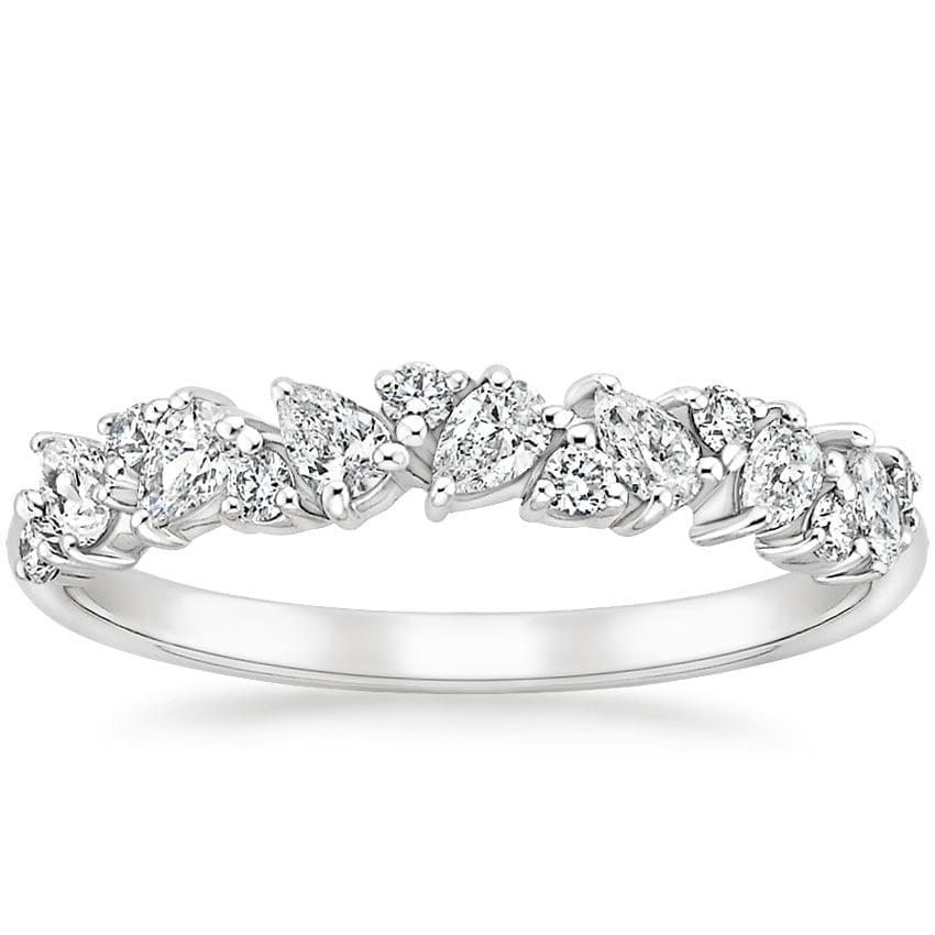 Rose gold diamond engagement ring with surprise diamond details