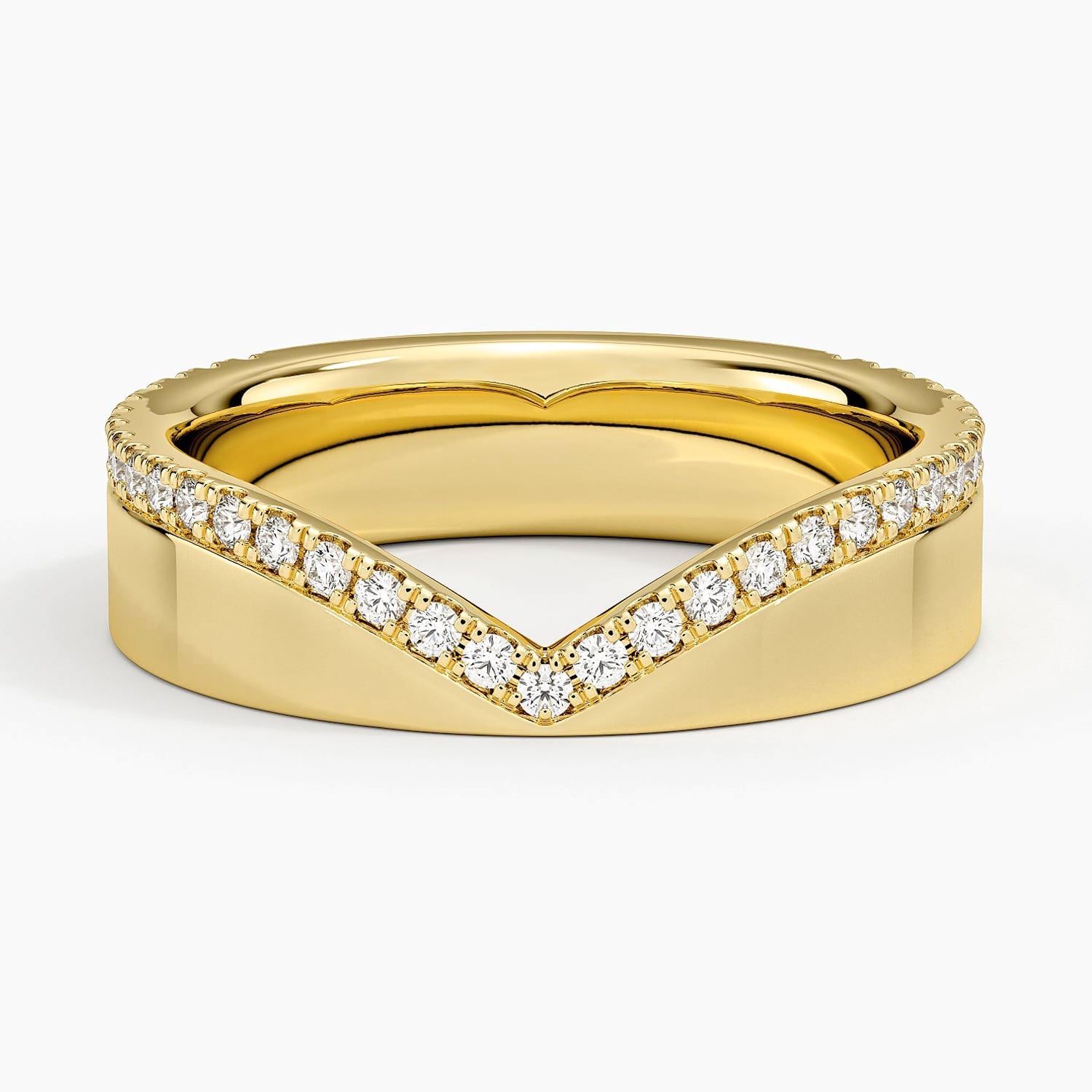 Rose gold diamond engagement ring with surprise diamond details