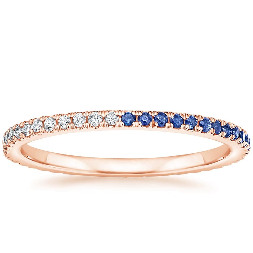 Rose gold diamond engagement ring with surprise diamond details
