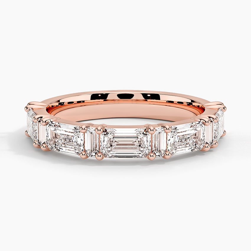 Rose gold diamond engagement ring with surprise diamond details