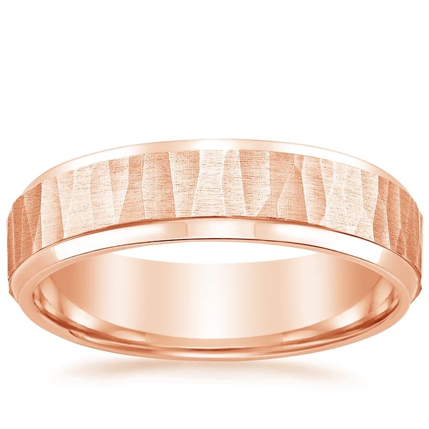 Rose gold diamond engagement ring with surprise diamond details