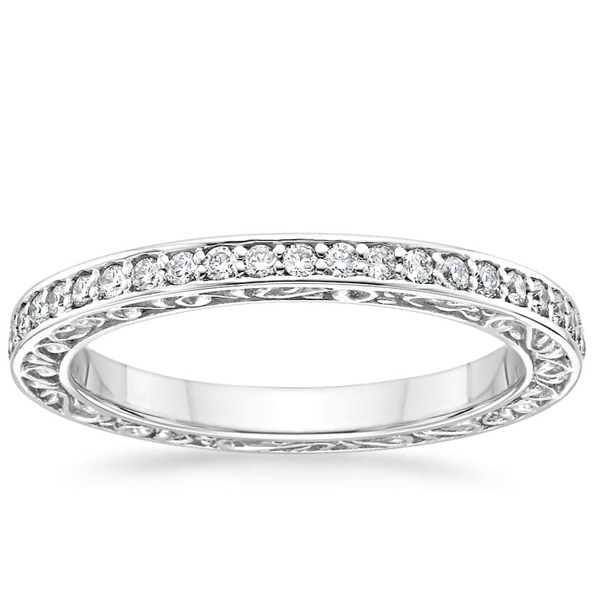 Rose gold diamond engagement ring with surprise diamond details