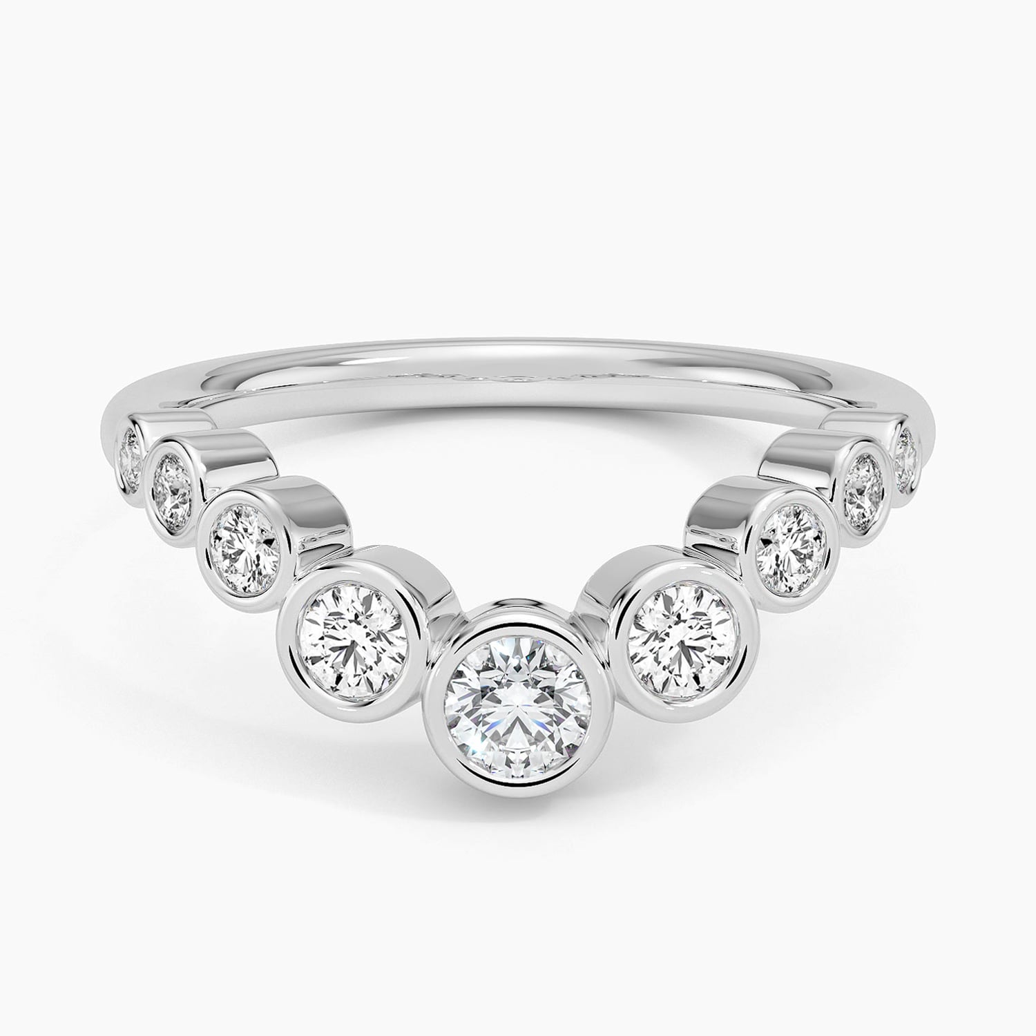 Rose gold diamond engagement ring with surprise diamond details