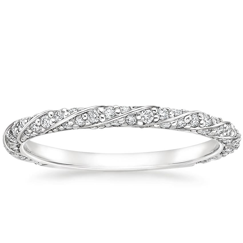 Rose gold diamond engagement ring with surprise diamond details