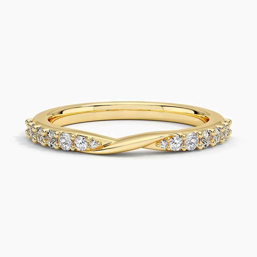 Rose gold diamond engagement ring with surprise diamond details