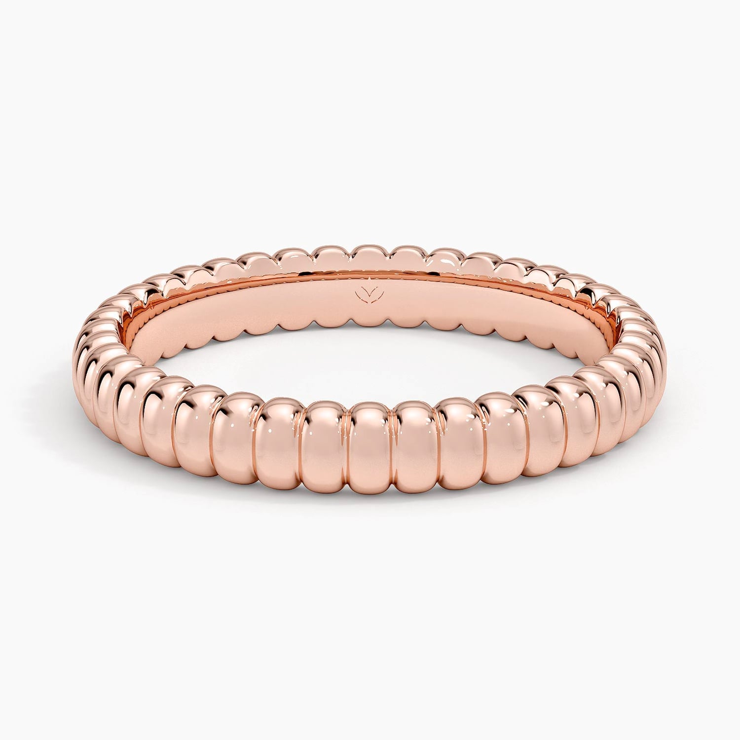 Rose gold diamond engagement ring with surprise diamond details