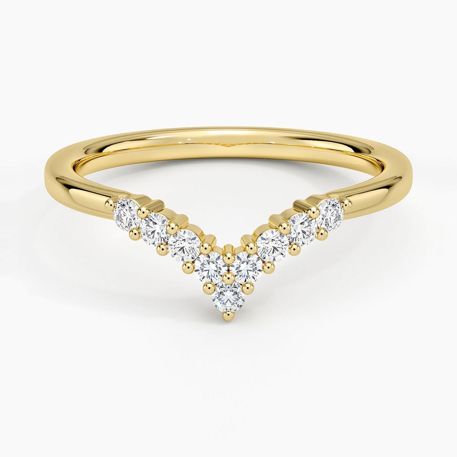 Rose gold diamond engagement ring with surprise diamond details