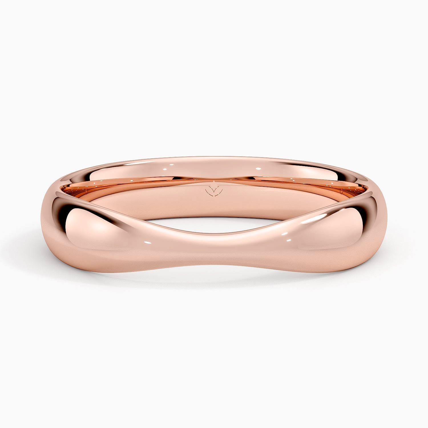 Rose gold diamond engagement ring with surprise diamond details