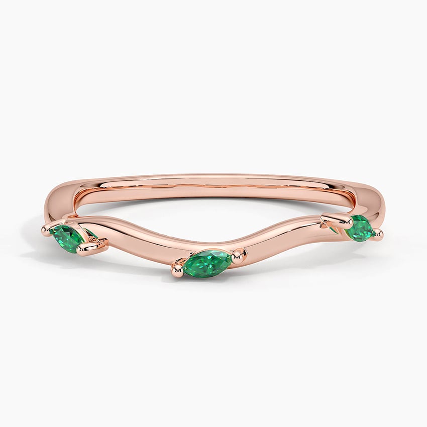 Rose gold diamond engagement ring with surprise diamond details