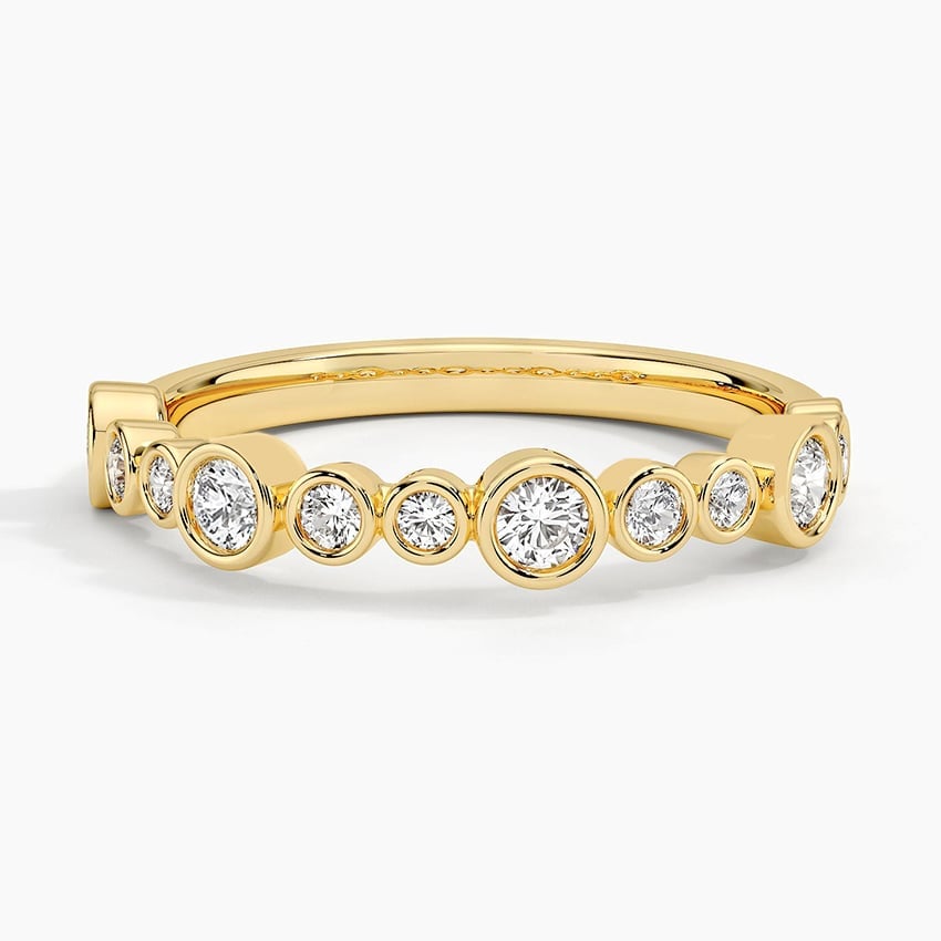 Rose gold diamond engagement ring with surprise diamond details