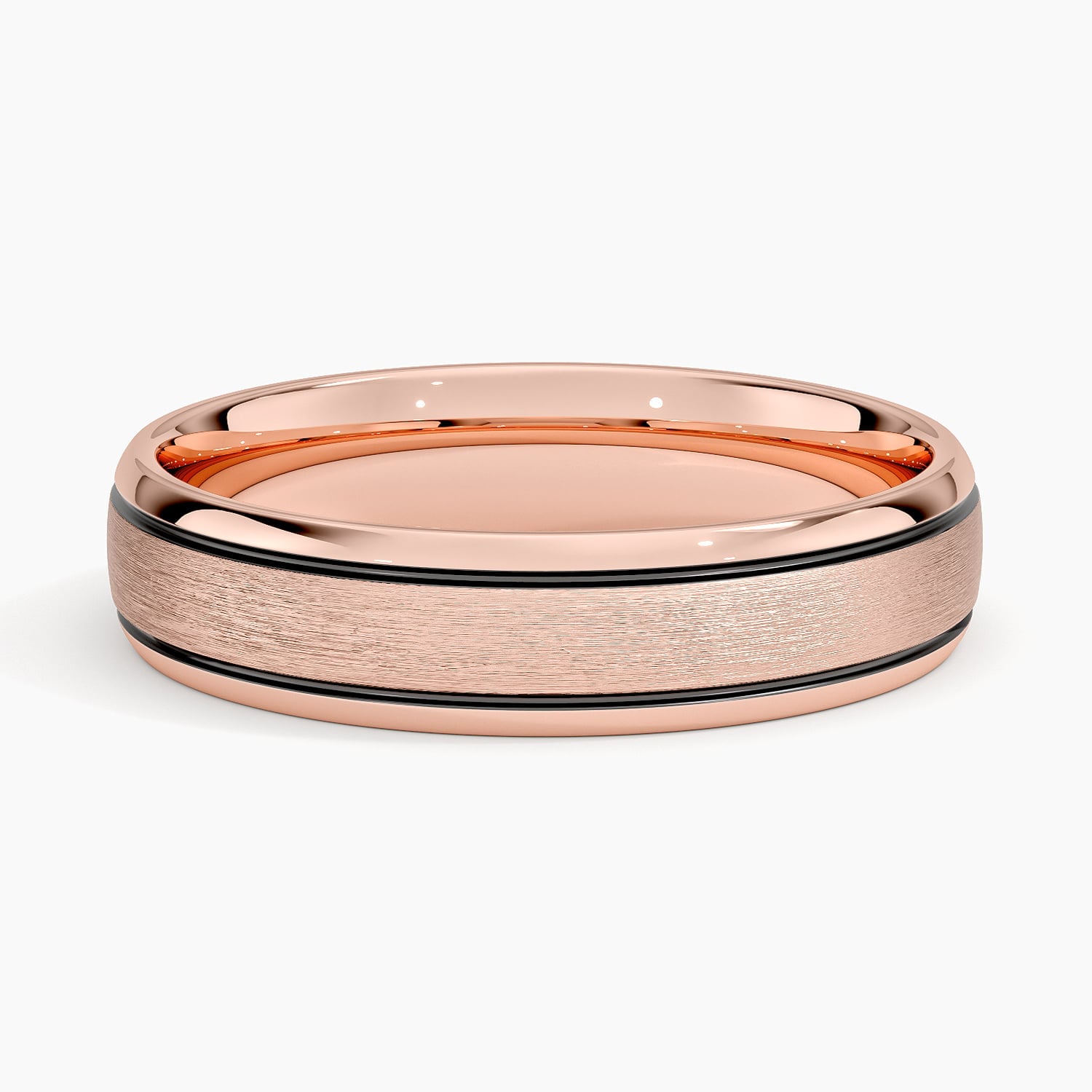 Rose gold diamond engagement ring with surprise diamond details