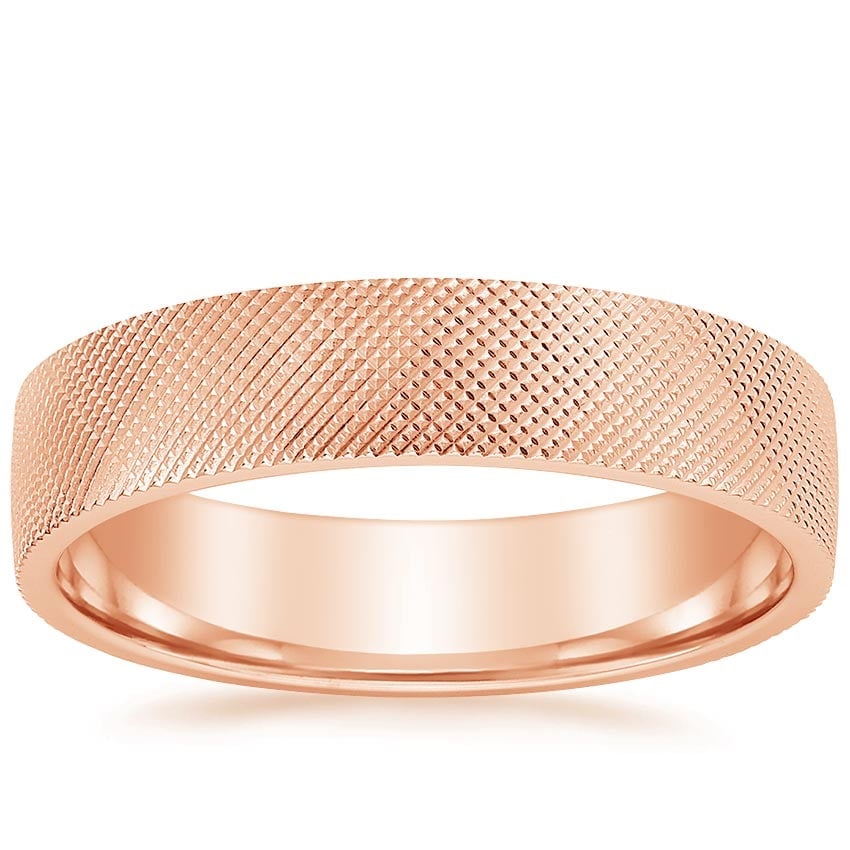Rose gold diamond engagement ring with surprise diamond details