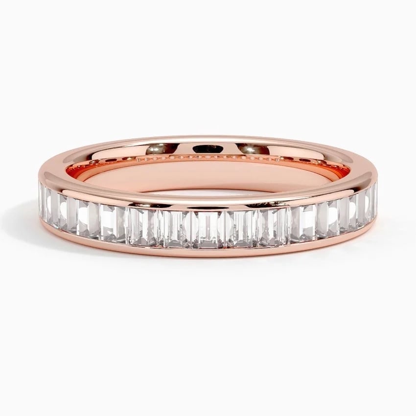 Rose gold diamond engagement ring with surprise diamond details