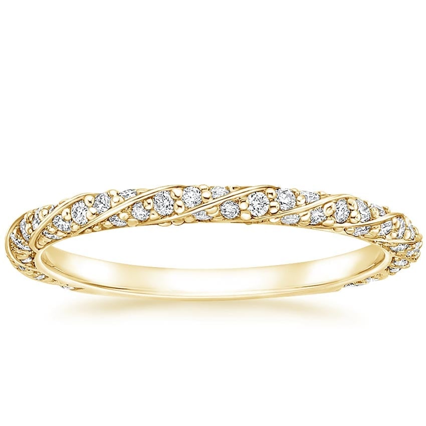 Rose gold diamond engagement ring with surprise diamond details