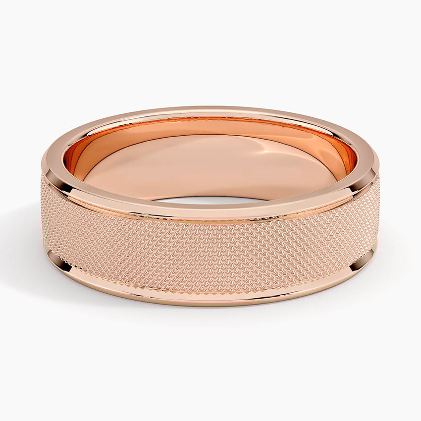 Rose gold diamond engagement ring with surprise diamond details