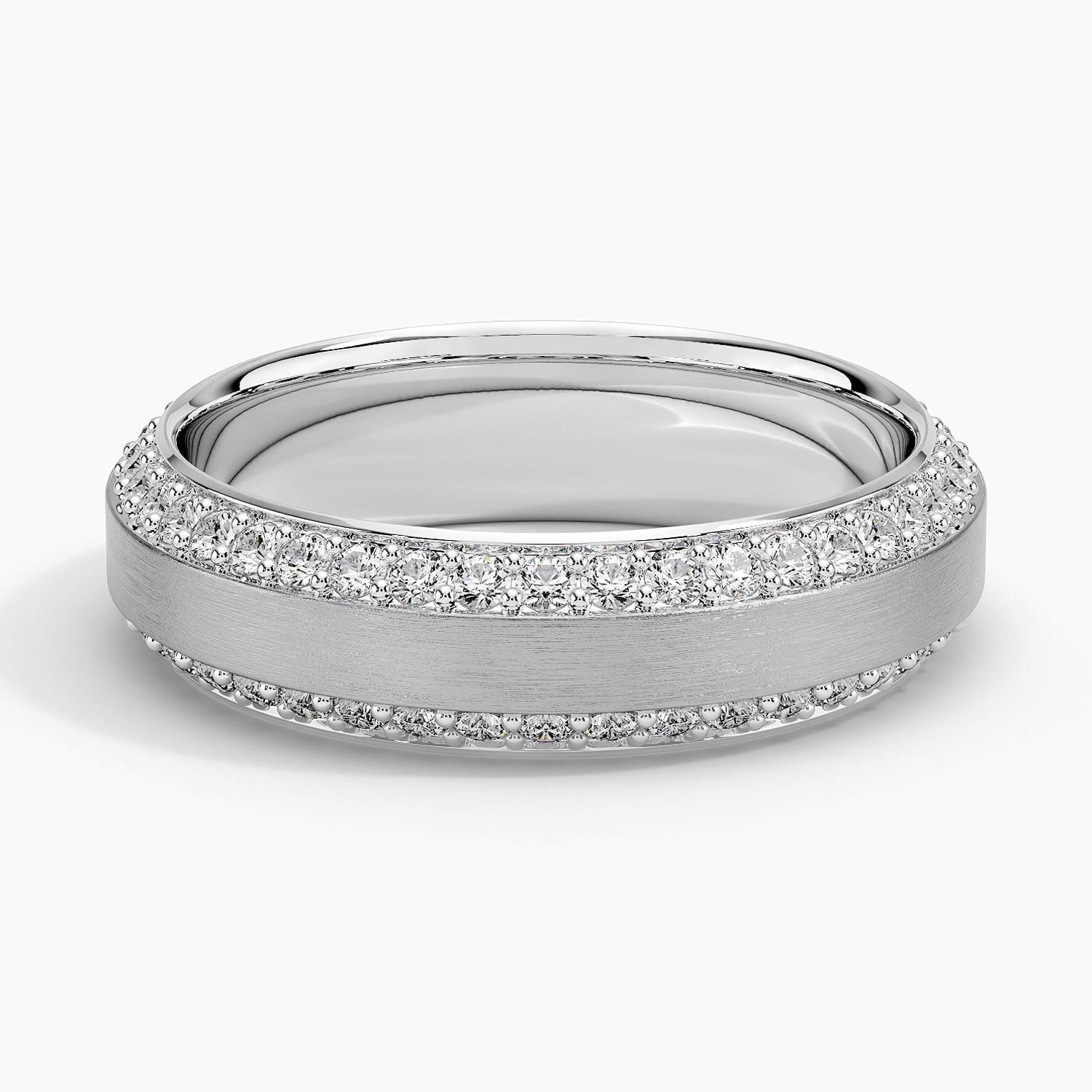 Rose gold diamond engagement ring with surprise diamond details