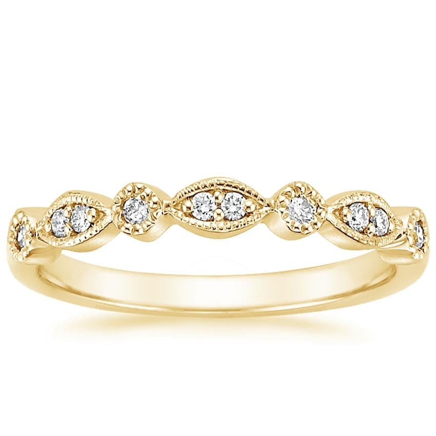 Rose gold diamond engagement ring with surprise diamond details