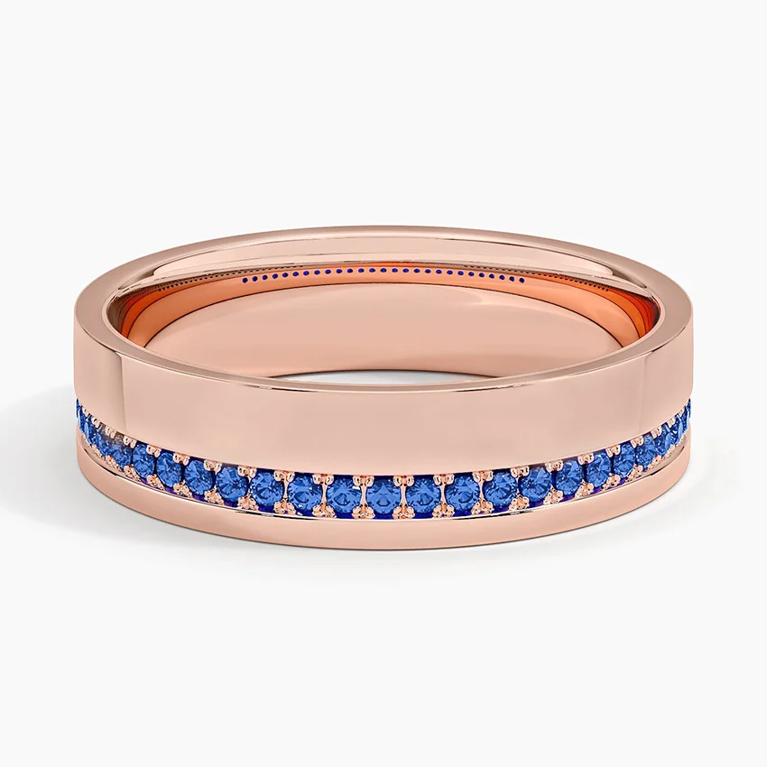 Rose gold diamond engagement ring with surprise diamond details