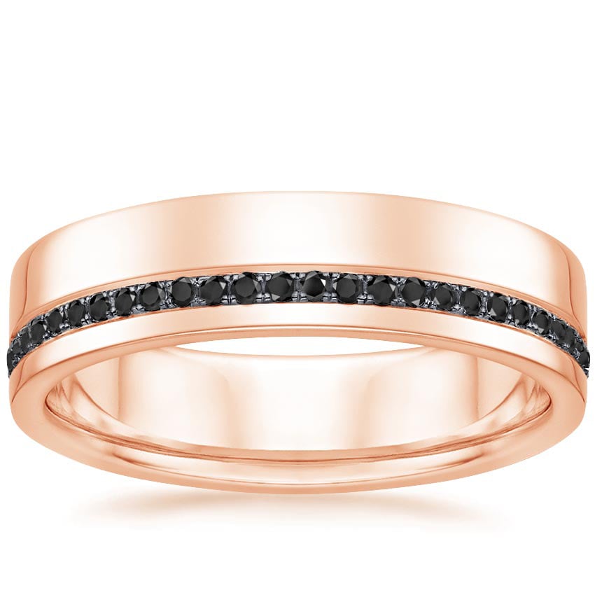 Rose gold diamond engagement ring with surprise diamond details