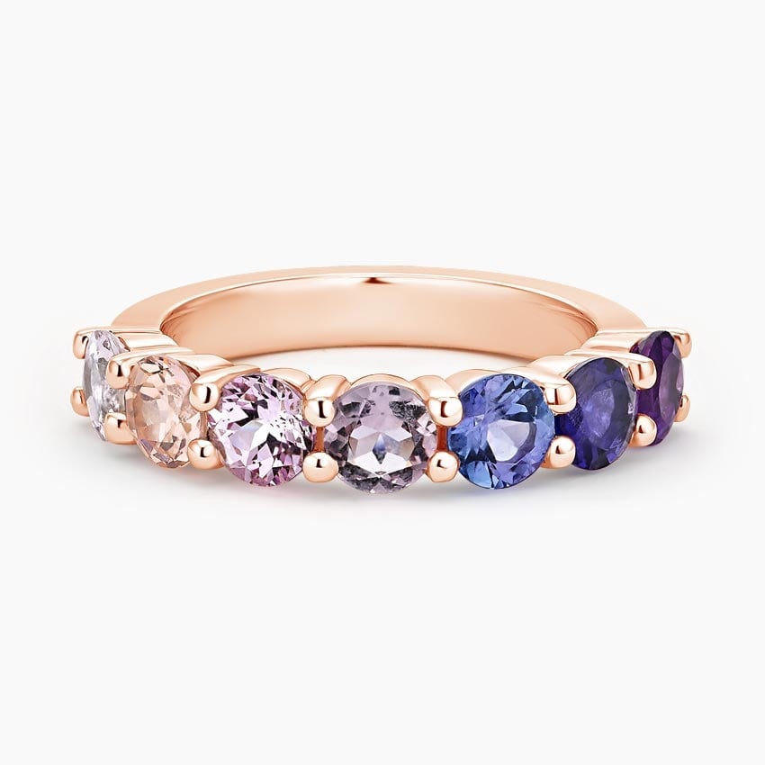 Rose gold diamond engagement ring with surprise diamond details