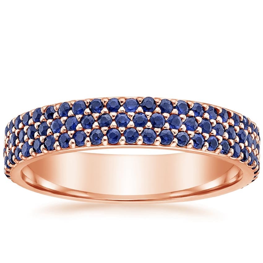 Rose gold diamond engagement ring with surprise diamond details