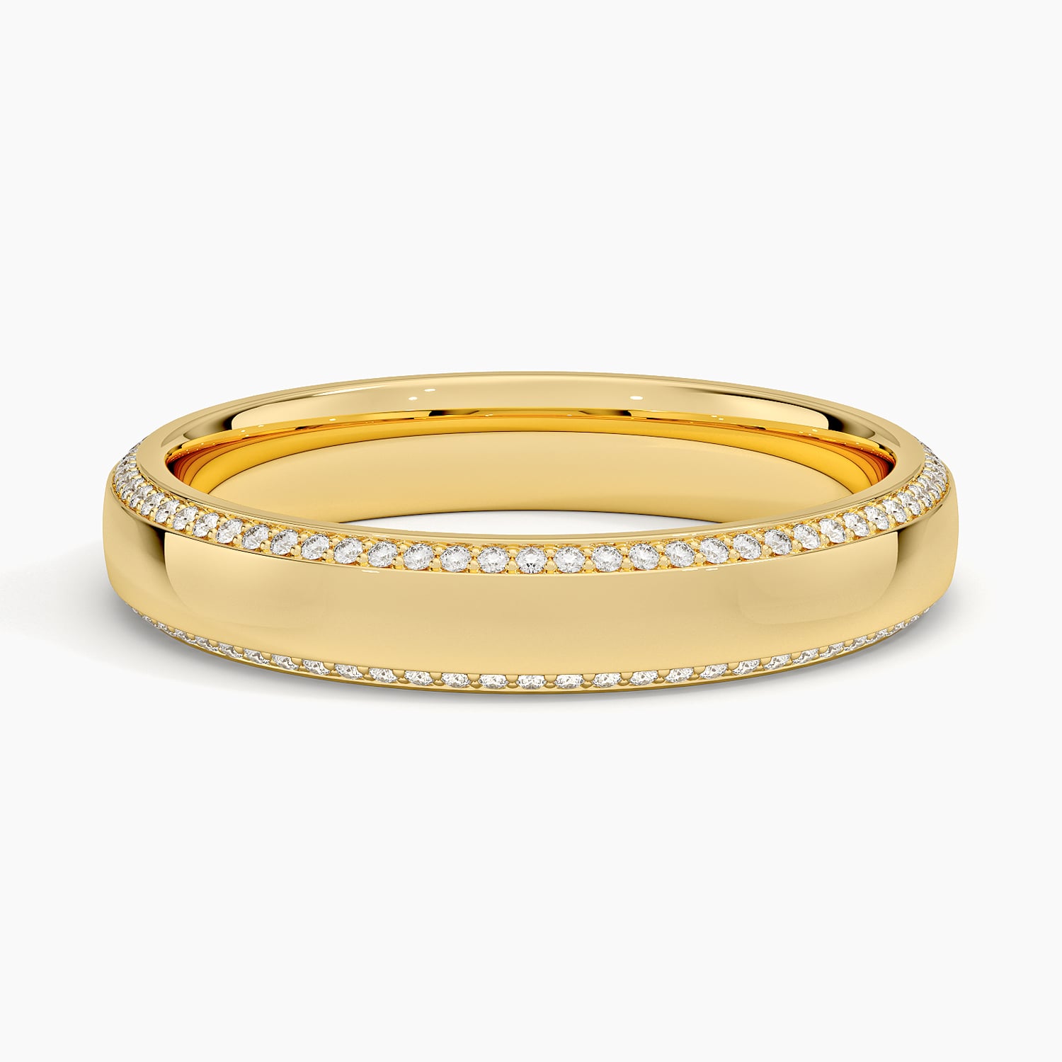 Rose gold diamond engagement ring with surprise diamond details