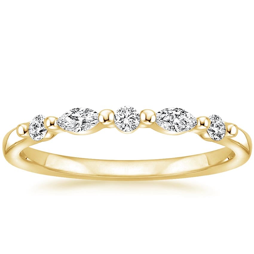 Rose gold diamond engagement ring with surprise diamond details