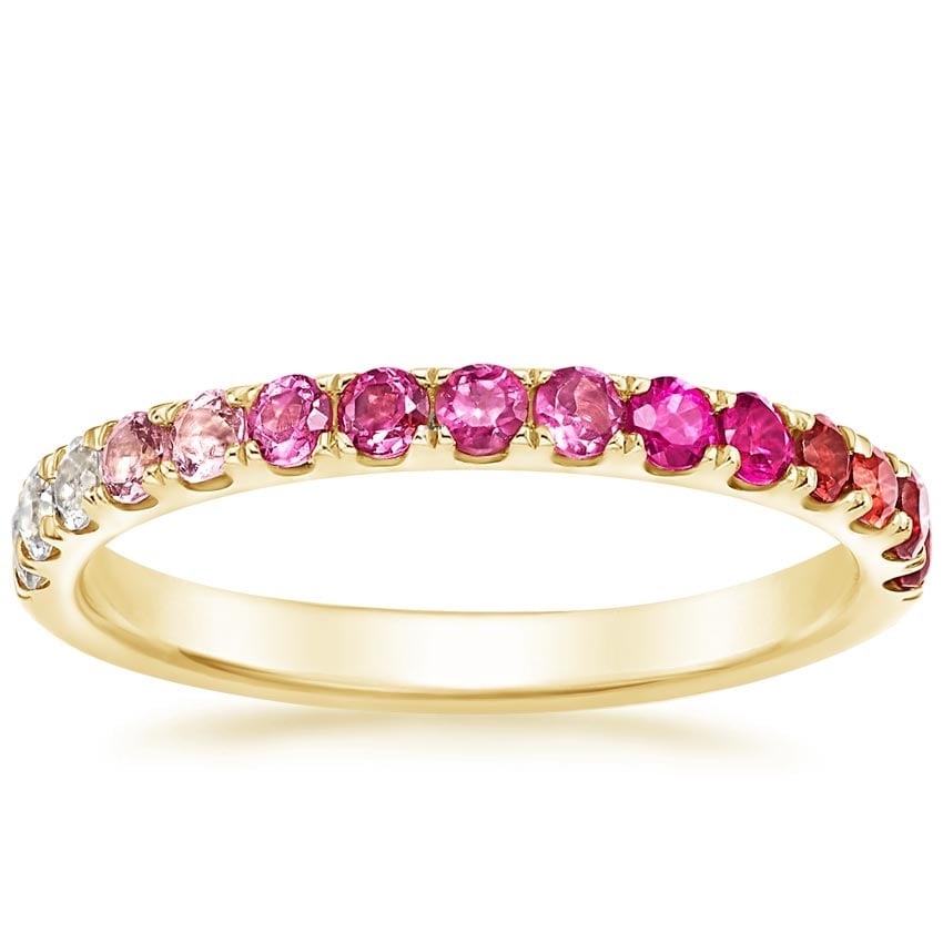 Rose gold diamond engagement ring with surprise diamond details