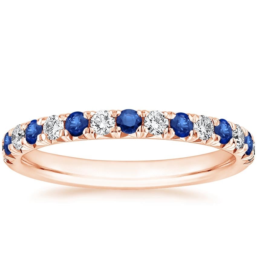 Rose gold diamond engagement ring with surprise diamond details