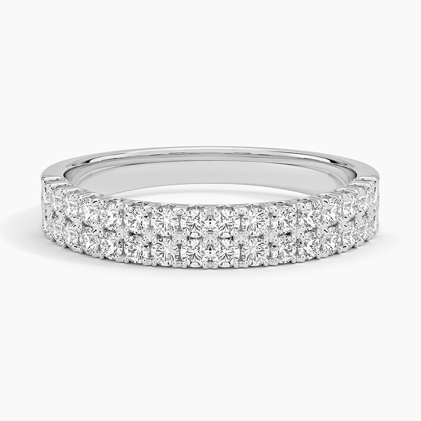 Rose gold diamond engagement ring with surprise diamond details