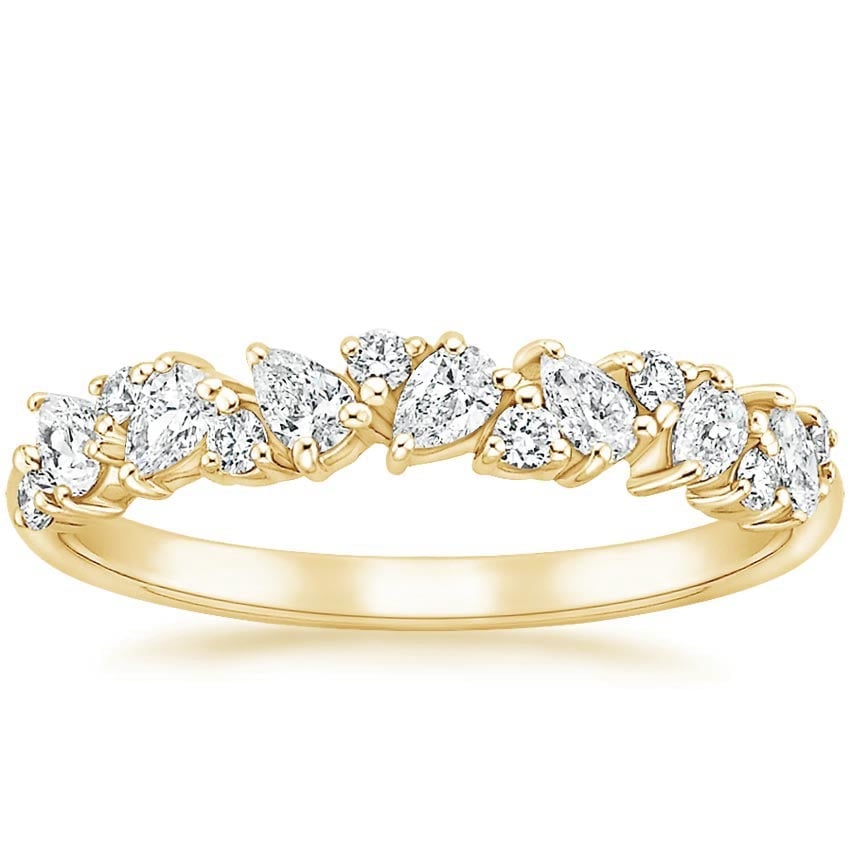 Rose gold diamond engagement ring with surprise diamond details