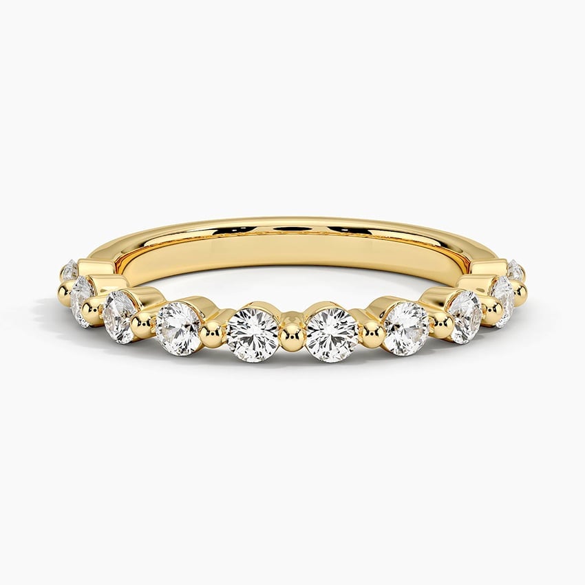 Rose gold diamond engagement ring with surprise diamond details