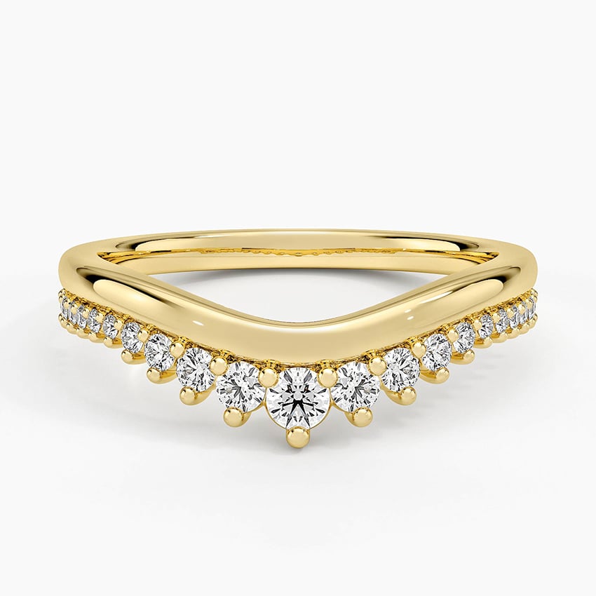 Rose gold diamond engagement ring with surprise diamond details