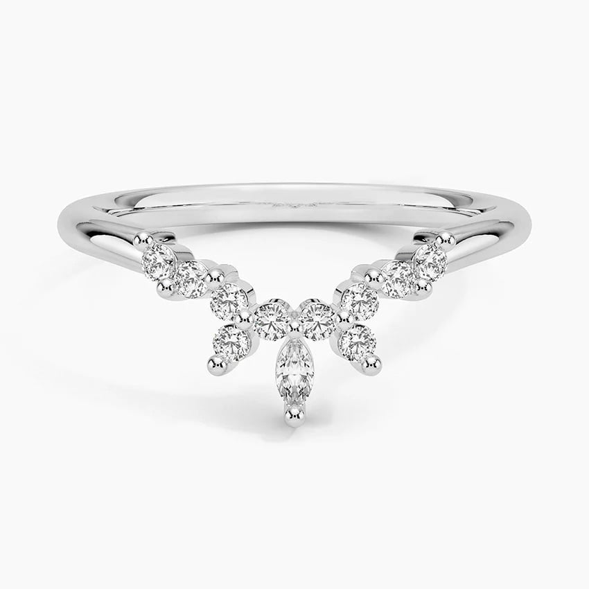 Rose gold diamond engagement ring with surprise diamond details