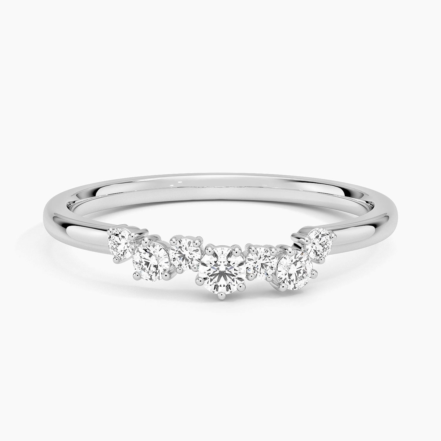 Rose gold diamond engagement ring with surprise diamond details