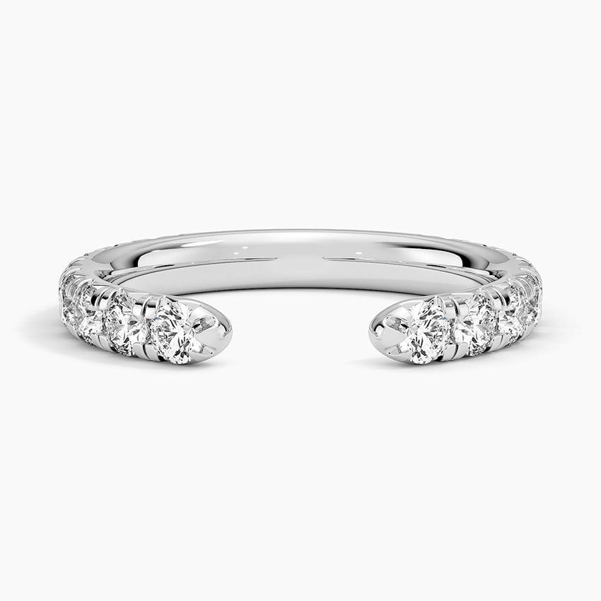 Rose gold diamond engagement ring with surprise diamond details