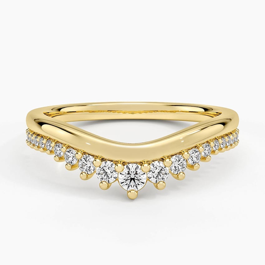 Rose gold diamond engagement ring with surprise diamond details